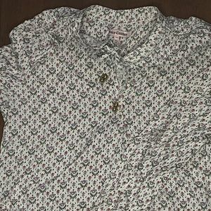 Floral Juicy Couture Long Sleeve Crop Top